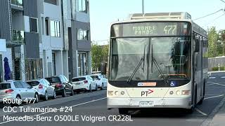 CDC Tullamarine 24 MercedesBenz O500LE Volgren CR228L [upl. by Selij557]