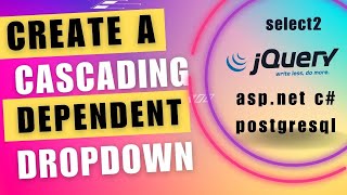 aspnet dropdown list cascading dependent select2 jquery [upl. by Nylakcaj951]