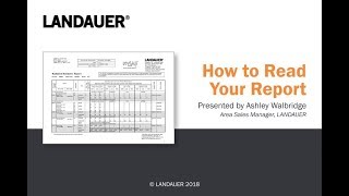 How to Read Your Dosimetry Report from LANDAUER [upl. by Ronen]