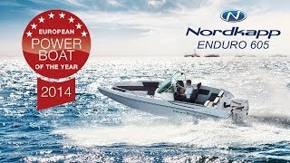 Nordkapp Boats – Enduro 605 – European Power Boat of The Year 2014 [upl. by Dieterich172]