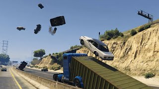 GTA 5  INSANE RAMP TRUCK MOD [upl. by Gnouc58]