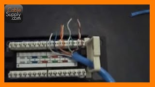 How to punch down a 12port patch panel [upl. by Ainad]