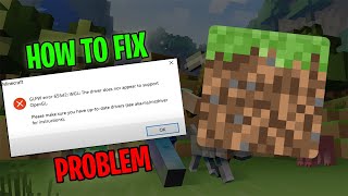 How To Fix Minecraft GLFW Error 65542 Error For PC 2021 Part 2  How To Fix Minecraft Errors [upl. by Aleirbag]