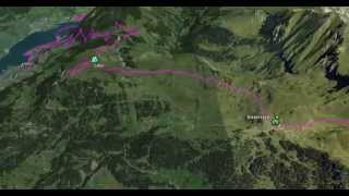 Bike Tour Panoramaweg MelchseeFrutt Lungern Google Earth [upl. by Aniles]