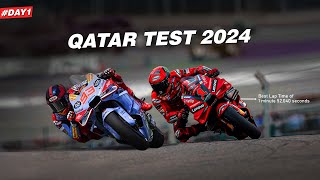 Day1  Qatar Test 2024  MotoGP 2024 [upl. by Hazard]