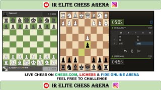 100 ELO CHESS RUN ON LICHESS  IR ELITE CHESS ARENA LIVE STREAM CHESS LIVE STREAM ON YOUTUBE MAGNUS [upl. by Mattheus]