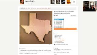 Texas Wood Cutouts For Crafts [upl. by Nylle]