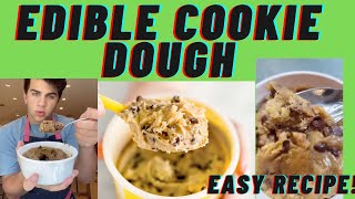 How to Make EASY Edible Cookie Dough [upl. by Leiad609]