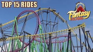 Top 15 Rides at Fantasy Island [upl. by Aihsiyt867]