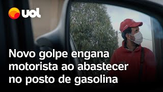 Golpe do posto motoristas são enganados ao abastecer o carro conta mais cara e tanque vazio [upl. by Eudora]