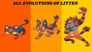 Litten evolves into Torracat and then into Incineroar in Pokémon Ultra Sun and Ultra Moon [upl. by Nadnal]