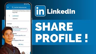 How To Share Your LinkedIn Profile Link [upl. by Cirenoj]