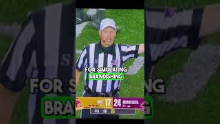 CFB Player flagged for quotsimulating brandishing a weaponquot [upl. by Berhley981]