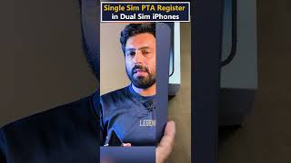 Single Sim PTA Register on Dual Sim iPhone letstryapple ptamobileregister [upl. by Xaviera]