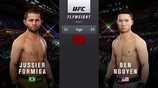 EA Sports UFC 3 Jussier Formiga vs Ben Nguyen [upl. by Abernathy713]