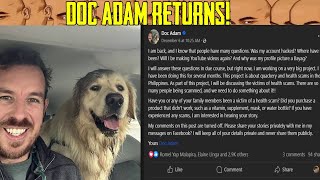 ND X DOC ADAM  DrAdamSmith returns VS scammers [upl. by Nahsad]