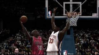 NBA 2K10 Jordan Posterizes Ewing [upl. by Edmanda]