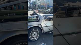 🌎🐐DeLorean Time Machine in Hollywood backtothefuture marvinberry [upl. by Seen]