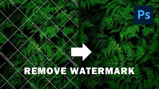 2 Easy Ways to Remove Watermark in Photoshop CC 2020 [upl. by Reddin]