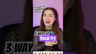 3 WAYS to find VOCAL FRY in your voice 🎤 vocalfry singingtutorial [upl. by Wolcott]