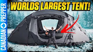 Worlds Largest PORTABLE Tent ITS MASSIVE Nortent Mjodall 16 [upl. by Iramohs]