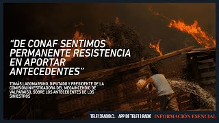 Lagomarsino y megaincendio de Valparaíso “De Conaf sentimos resistencia en aportar antecedentes” [upl. by Vinn]