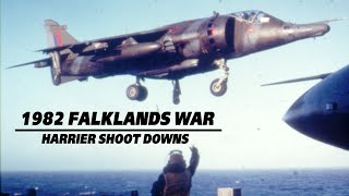 1982 Falklands War  Harrier Vs Skyhawk Dogfight  Shoot Downs  Short Documentary [upl. by Mayes]