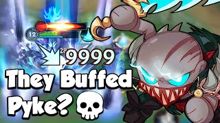 Buffed Pyke is Broken 200 Years Stun  Build amp Rune  Wild Rift Gameplay [upl. by Zehcnas]