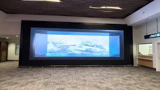 JR Visual 3D Video content shows on screen in NUM Airport Terminal A Arrival [upl. by Calder34]