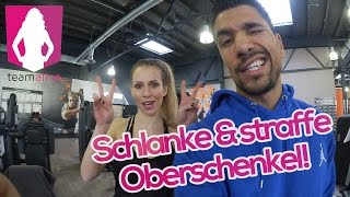 Schlanke amp straffe Oberschenkel Alinas Beinworkout im Gym  Training für Frauen  wwwsizezerode [upl. by Sekyere]