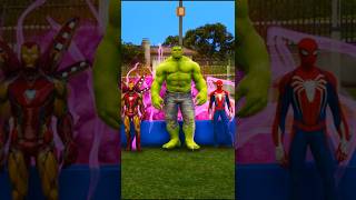 Hulk Ironman nai Spiderman ko fasa diya 🤯🤣 gta5 shorts viralvideo [upl. by Sirapal]