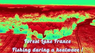 Forest Lake France  Carp Fishing in a heat wave [upl. by Orten]