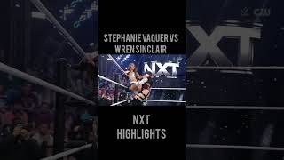 Stephanie Vaquer vs Wren Sinclair on Nxt wwe nxt [upl. by Aytnahs]