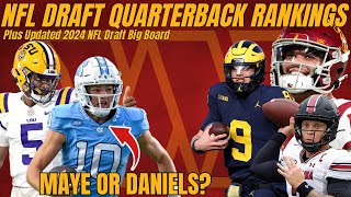 Should the Washington Commanders pick Daniels or Maye 2024 NFL Draft QB Rankings  KUWTC S3E35 [upl. by Nipha820]