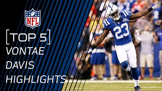 Top 5 Vontae Davis Career Plays  NFL [upl. by Arfihs]