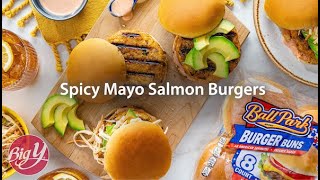 Spicy Mayo Salmon Burgers Recipe [upl. by Jo-Ann967]