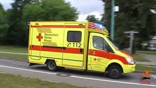 German ambulances and other EMS vehicles responding [upl. by Andaira]