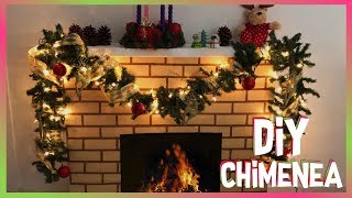 🎄 CHIMENEA de CARTÓN para NAVIDAD PASO a PASO Decoraciones Navideñas  Christmas Decorations [upl. by Allisirp757]