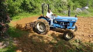 Large Garden Prep Plowing Harrowing and Row Cutting [upl. by Doi]