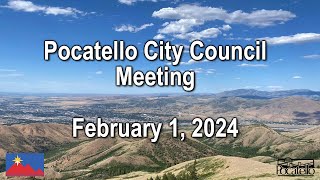 Pocatello City Council 02 01 24 [upl. by Dinesh499]