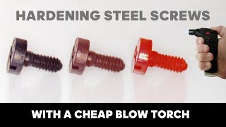 DIY Hardening Tempering and Annealing Watch Screws [upl. by Sucramrej171]