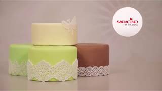 Create A Lace For Your Cake Using Saracino Modelling Paste [upl. by Tasiana660]