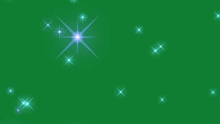 Star blinking effect green screen  Glowing star green screen effects  Green screen light effect [upl. by Wier]