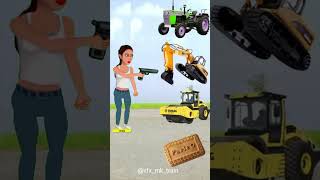 Rounding parle g biscuit to Alto RollarJcb amp Tractor  Vehicles names magic video [upl. by Anitnemelc]