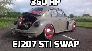 350 HP VW beetle WRX STI Turbo engine Vocho projectsubaru ej20 quotpart 6quot [upl. by Karoly]