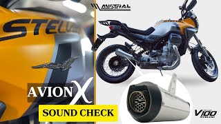 MISTRAL AVION X Exhaust  V100 Stelvio  SOUND CHECK [upl. by Eisinger]