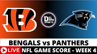 BENGALS VS PANTHERS  1ST HALF  Week 4 🏈 NFL Game Score PlaybyPlay [upl. by Nosraep]