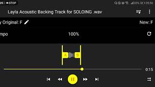 Layla Acoustic Backing Track  Chords LOOP for SOLO PRACTICE [upl. by Neih]