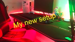 MY NEW GAMING SETUP  AUAG GAMING DESK UNBOXING [upl. by Sadie]