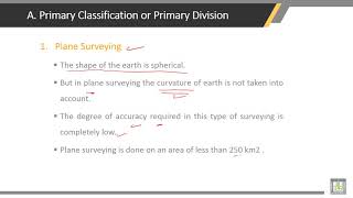 Surveying  12  Primary Classification of Surveying [upl. by Ellehsyt]